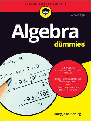 cover image of Algebra f&uuml;r Dummies